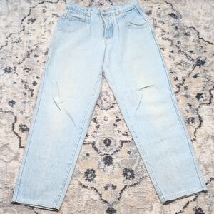 Vintage Guess Georges Marciano Light Wash High Rise Tapered Jeans 30 USA